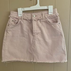 Topshop blush skirt